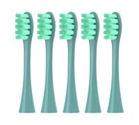 5PCS Brush Heads, Compatible with Oclean, X Pro Digital X Lite | X10, X Ultra, Air2, F1, replacement toothbrush heads(5 green)
