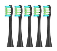 5PCS Brush Heads, Compatible with Oclean, X Pro Digital X Lite | X10, X Ultra, Air2, F1, X, X PRO, Z1, One, Air 2, SE, Flow; replacement brush heads(5 black)