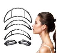 5pcs Bump It Hair Accessory Set, Black Bumpits for Hair, Volumizing Hair Tools for Women and Girls, Fluffy Hair Styling Inserts, No Pins or Clips Needed(3 Styles)