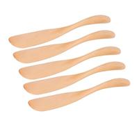 5Pcs Butter Knives,Wooden Butter Knife,6.5x0.8inch Wooden Butter Spreaders,Wood Knife Essential Tableware Knives Set Kitchen Dinner Spreaders for Dessert Cheese