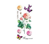 5pcs Butterfly Applique 3D Tattoo Stickers, Semi-Permanent Tattoos Party Tattoo Stickers Realistic Look, Waterproof Lasting 1-2 Weeks(3D-061)