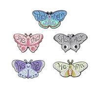 5Pcs Butterfly Enamel Pin Animal Insect Moth Lapel Pins Badge Beautiful Brooch Pins Creative Lapel Badge Jewelry Gift for Backpacks Clothes Caps Decors