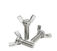 5pcs/Butterfly Wing Bolts M3 M4 M5 M6 M8 M10 M12 Hand Tighting Wing Head Thumb Screws 304 Stainless Steel DIN316 L: 6-100mm(40mm x5pcs,M6 10pcs)