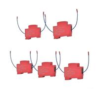 5PCS Cabinet Thermal Detector 170C Start Plastic Red(10g) | Dual nozzle design, 10g capacity, 170C trigger, DIN rail mount, plastic housing, red color