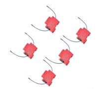 5PCS Cabinet Thermal Detector 170C Start Plastic Red(40g) | Dual nozzle design, 10g capacity, 170C trigger, DIN rail mount, plastic housing, red color