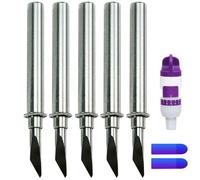 5pcs CABLDF1 Deep Cut Blade for Brother ScanNCut2 ScanNCut DX2 DesignNCut Compatible with CAHLF1 Holder Sharp and Stable