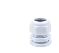 5Pcs Cable Gland Nylon Joint IP68 Black White Cable Locking Connector M12/M16/M18/M20/M22/M25/M27/M30 IDGTTLDF(White M30)