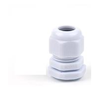 5Pcs Cable Gland Nylon Joint IP68 Black White Cable Locking Connector M12/M16/M18/M20/M22/M25/M27/M30 IDGTTLDF(White M20)