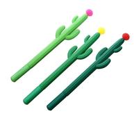 5PCS Cactus Gel Pen 0.5mm Black Ink Cartoon Ballpoint Cute Stationery And Office Handle Novel School Supplies Ballpoint paints female paints Ballpoint pen,cute 0.38mm thin pens,cussing gel set