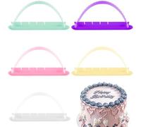 5Pcs Cake Arch Guide Tool, Adjustable Plastic Cake Decorating Tools for Creating Arches & Designs | Essential Baking Supplies for Beginners & Pros | Controlling The Size and Position of The Arc