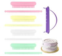 5PCS Cake Arch Guide Tool, Cake Curved Decorating Tools, Fondant Tool Cake Swag Marker, Convenient for Beginners to Use