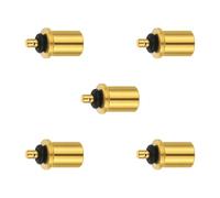 5pcs Camping Gas Canister Adapter Portable Brass Refill Adapter Outdoor Hiking Butane Canister Inflation Tool Durable