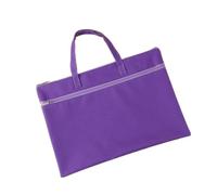5Pcs Canvas Document Bag for Offices and Schools | Office document storage bag, portable conference information bag(Purple)