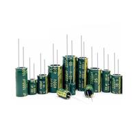 5Pcs Capacitor 100V 200V 250V 400V 450V 500V 2.2UF 4.7UF 6.8UF 8.2UF 15UF 22UF 33UF 47UF 68UF 82UF 100UF 120UF 150UF 330UF 470 CZAOINCU(250V100UF 16x25)