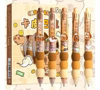 5PCS Capybar Erasable Gel Pen,Capybar Retractable Pens,C/apybara P/ens,Cute C/apybara Gel Pe/n,Erasable Pe/n,G/el P-en Set,Ca/pybara E/rasable P-ens Rub Out Pe-ns,0.5mm Friction Tip Pe-ns,Blue