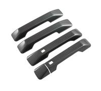5pcs Car Accessories Exterior LHD Door Handles Cover Trim ABS Carbon Fiber Grain,For Santa Fe 2024 2025