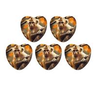5PCS Car Air Freshener Hanging Personalized Double Sided Monkey on Tree Car Fresheners Long Lasting New Cars Scents Cute Automotive Freshies for Closets, Drawers (black)