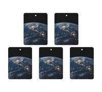5PCS Car Air Freshener Hanging Personalized Double Sided Outer Space Car Fresheners Long Lasting New Cars Scents Cute Automotive Freshies for Closets, Drawers (white)