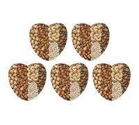 5PCS Car Air Freshener Hanging Personalized Double Sided Various Nut Patterns Car Fresheners Long Lasting New Cars Scents Cute Automotive Freshies for Closets, Drawers (gray)