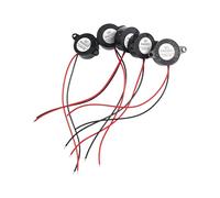 5PCS Car Continuous Sound Active Piezoelectric Buzzer 3-24V 85dB Alarm for Vehicle Horns Projects and DIYer Applications Active Piezoelectric Buzzers