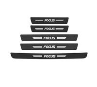 5PCS Car Door Sill Protector Strips, Carbon Fiber Threshold Protective Film for Ford Focus 2 MK2 MK3 MK1 MK4 RS ST 2005-2011, Kick Plate Cover Sticker, Door Edge Protection Decorate