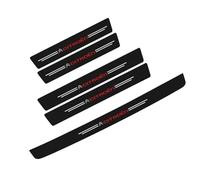 5pcs Car Door Sill Protector Strips for Citroen C3 Aircross 2017 2018 2019 2020 2021 2022 2023 2024, Carbon Fiber Threshold Protective Film Door Sill Trim Welcome Pedal Car Accessories