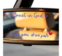 5pcs Car Mirror Decal, Funny Drive Safe Mirror Sticker Christian Car Decals Auto Vinyl Rearview Sticker for Man Woman (Purple)