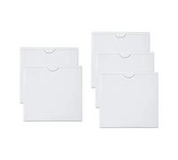5pcs Car Parking Permit Holder,Self Adhesive Square Permit Holders Windscreen Card Holder Clear Ticket and Note Holders for Car,Van,Caravan Windscreen,Photos Passports Business Cards(10.5x10.5cm)
