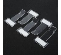 5pcs Car Parking Ticket Permit Card Holder Clips with Strong Tape for Secure Placement on Windscreen and Other Surfaces