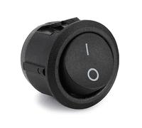 5Pcs Car Rockers Toggle Switches 250V 125V Round Rockers Switches 2 Pin 2 Position Toggle Round Rocker For Car Boats