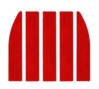 5PCS Car Stickers Rear Bumper Reflective Guard Sticker,Universal Self Adhesive Safety Warning Stickers Car Reflective Strips For Auto Truck Alert Decor Light Reflective Decal (Red)