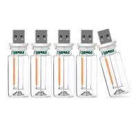 5PCS Car USB Night Light Touch Dimmable LED Filament Lamp with Adjustable Red Blue Colors,LED Retro Glass Bottle Ambient Light, Suitable for Cars, Camping, Bedrooms, Hallways and Other Places.Set