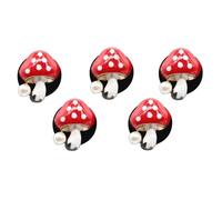 5Pcs Car Vent Clips, Cute Mushroom Car Air Freshener Vent Clip, Mini Red Mushroom Accessories, Refillable Air Freshener Decorative Clips