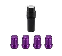 5PCS Car Wheel Lug Nuts Set Bulge Acorn Cone Seat With Socket Key Tool Racing Bolt Head Cover Tire Screw Bolts Fixing Screws M12x1.5 Wheel Stud(3)