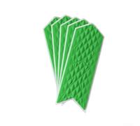 5PCS Carbon Fiber Protection Stickers for Bike Frames Silicone for Chainstay and Fork (green S)