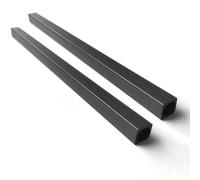 5Pcs Carbon Fiber Square Tubes High Strength Lightweight Pultruded Rods 500mm Length 2-10mm OD For RC Drone Quadcopter Parts DIY Model Aircraft Projects(10 * 10 * 8mm(2pcs))