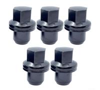 5pcs Carbon Steel Wheels Nut Set for M14 x 1.5 22mm Hex Locking Lug Nut for Range Rover Sport 2005-2013/ Discovery 3/4 2004-2014/ for Range Rover L322 2006-2012 Black