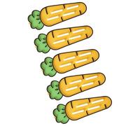 5Pcs Carrot Themed Kitchen Pots Lid Stand with Antiskid Base Drip Pad Multiuse Spoon Rest for Stove Top Accessories Mat Pots Lid Storage Mat