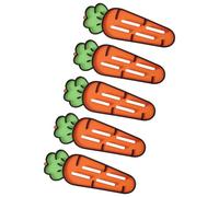 5Pcs Carrot Themed Kitchen Pots Lid Stand with Antiskid Base Drip Pad Multiuse Spoon Rest for Stove Top Accessories Mat Pots Lid Storage Mat
