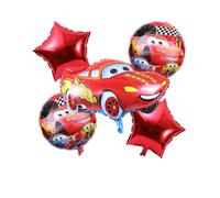 5pcs Cars Lightning McQueen Helium Foil Balloon Set Party Decoration