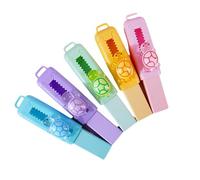 5Pcs Cartoon Animal Sliding Pencil Erasers Retractable Erasers Refillable Push Pull Eraser for Student Kid Writing Rubber Eraser