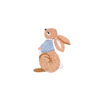 5pcs Cartoon Cute Rabbit Iron Patches for Clothing Embroidery Hot Cloth Gumm Hole Patch Eating Carrot Pattern Animal Decoration for Clothing Jeans Jackets Bags(Color 2)
