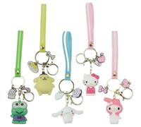 5PCS Cartoon Keychain Set Keyring,Cute Bag Cat Pendant Birthday Gift Cartoon Keychain,Accessories Fun & Cute Accessories,Fashion Figure Toys for Girls,Car Keychain,Personalised Keyring,Key/chain
