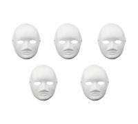 5pcs Cat Mask, DIY Blank Cat Masks to Paint, Halloween Mask (style B)