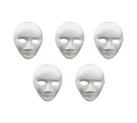 5pcs Cat Mask, DIY Blank Cat Masks to Paint, Halloween Mask (style C)