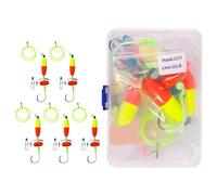 5Pcs Catfishing Equipment Float Rigs Tackle Rigs 6/0 8/10/ Hook Rattles Floater Rattle Floater for Catfishing