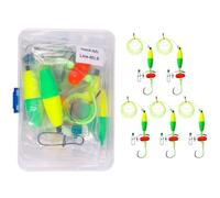 5Pcs Catfishing Equipment Float Rigs Tackle Rigs 6/0 8/10/ Hook Rattles Hook