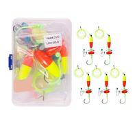 5Pcs Catfishing Equipment Float Rigs Tackle Rigs 6/0 8/10/ Hook Rattles Hook