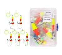 5Pcs Catfishing Equipment Float Rigs Tackle Rigs 6/0 8/10/ Hook Rattles Hook