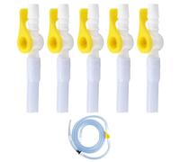5PCS Catheter Connection Valve Comfy Silicone and Easy to Use Stem Valve with Smooth Edges Urine Drainage Catheter Valves Effective Alternative to Leg Bag Valve